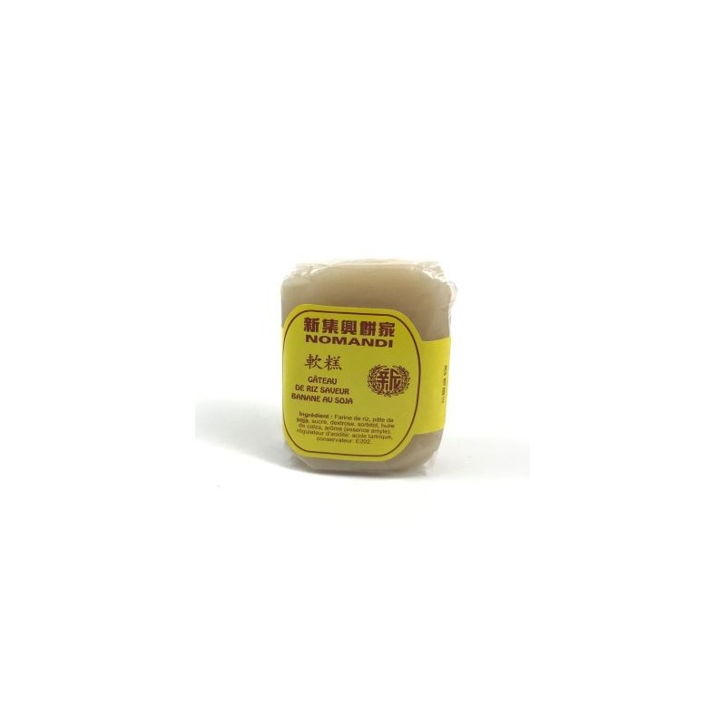 Gâteau de riz saveur banane au soja NOMANDI 80g