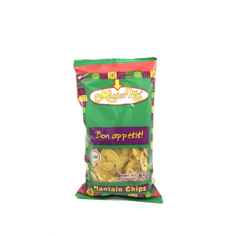 Chips banane plantain salé MISTER HO 85g