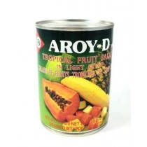 Salade de fruits tropicaux au sirop leger AROY-D 565g