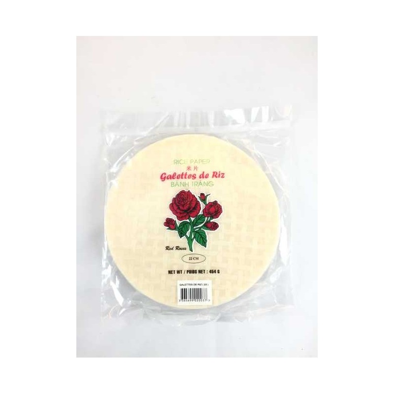 Galettes de riz 22cm RED ROSES 454g