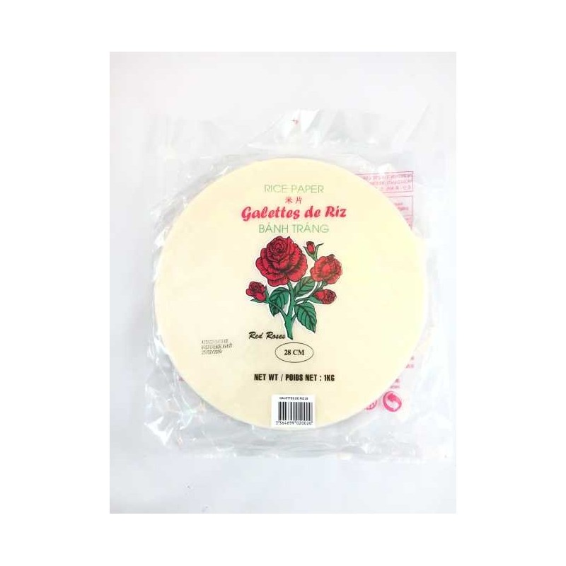 Galettes de riz 28cm RED ROSES 1kg
