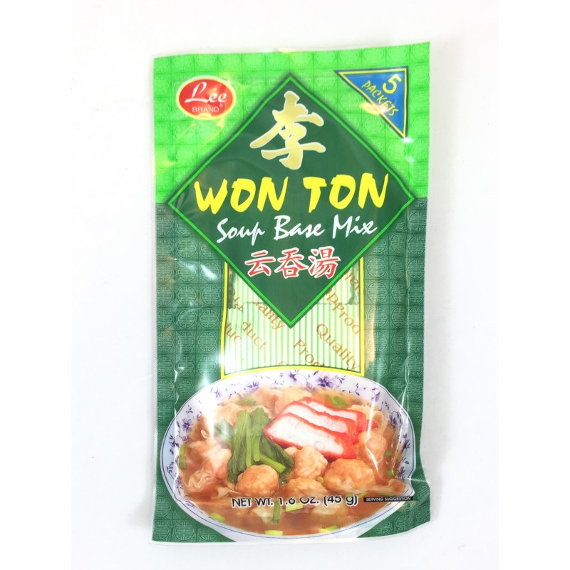 Assaisonnement pour soupe wonton au boulette LEE BRAND 45g