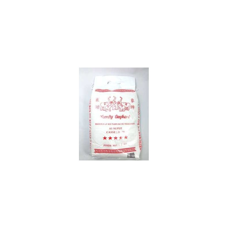 Brisures de riz parfumé cassé 2 fois FAMILY ELEPHANT 5kg