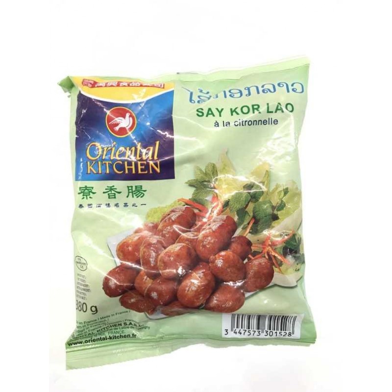 Saucisses Lao à la citronnelle ORIENTAL KITCHEN 380g