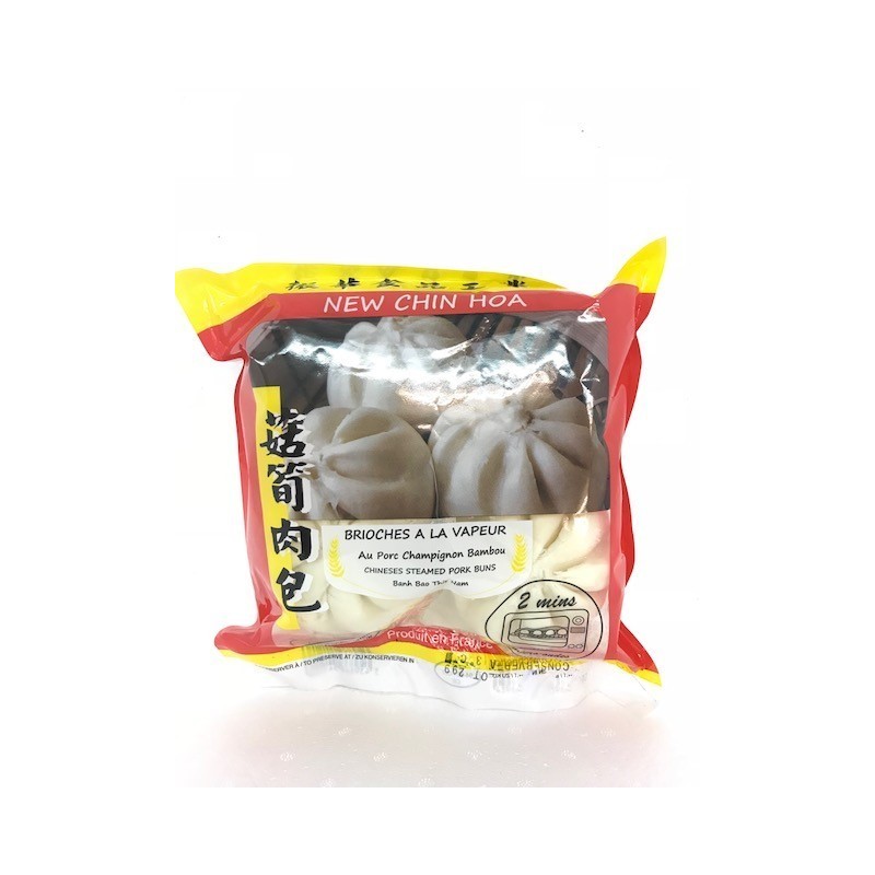 Brioches à la vapeur au porc champignon bambou NEW CHIN HOA 550g