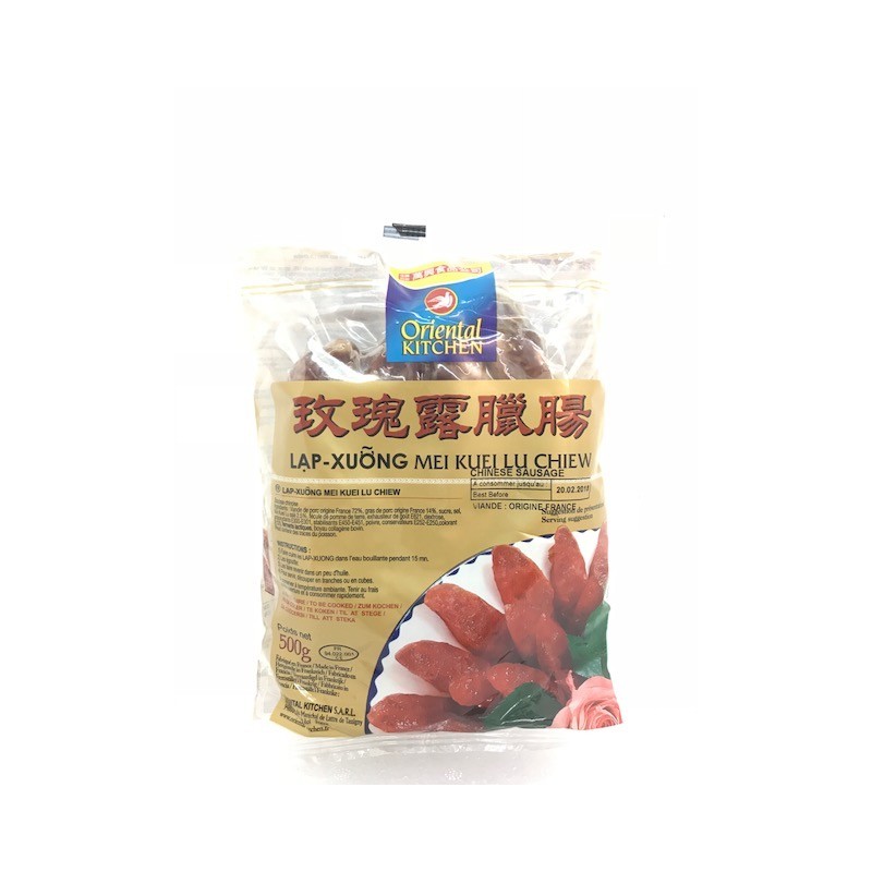 Saucisses de porc chinoises au Mei kuei lu chiew (saké) ORIENTAL KITCHEN 500g