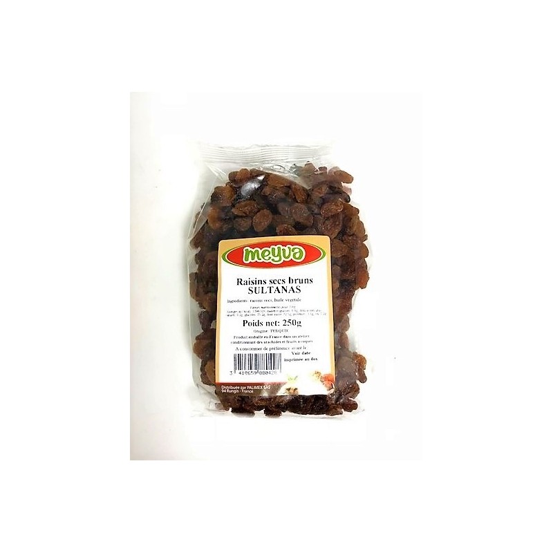 Raisins secs bruns SULTANAS MEYVA 250g