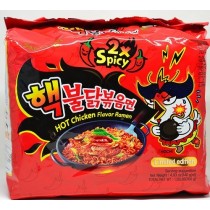 Nouille sauté hot chicken X2 Samyang X5 