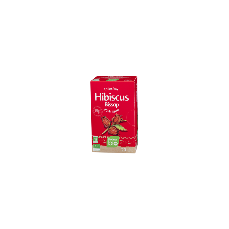 Infusion Hibiscus - 20 sachets x 1.8g - RACINES BIO 36g Infusion Hibiscus - 20 sachets x 1.8g - RACINES BIO 36g
