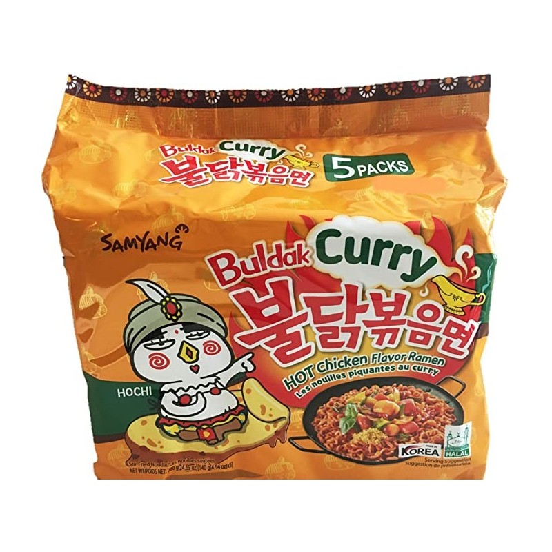 nouille samyang curry 5x140g