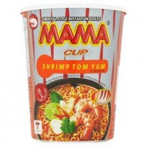 Nouille instantanée CUP  saveur Crevettes Tom Yum - MAMA 70g