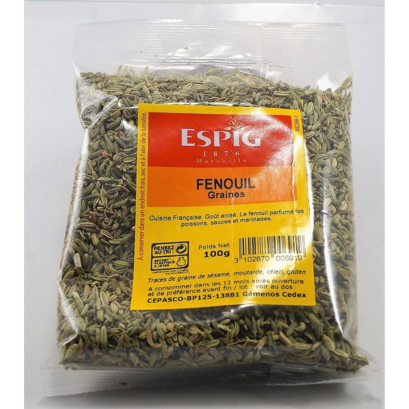 Fenouil graines ESPIG 100g