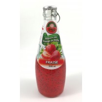 Boisson Fraise aux graines de basilic 29cl